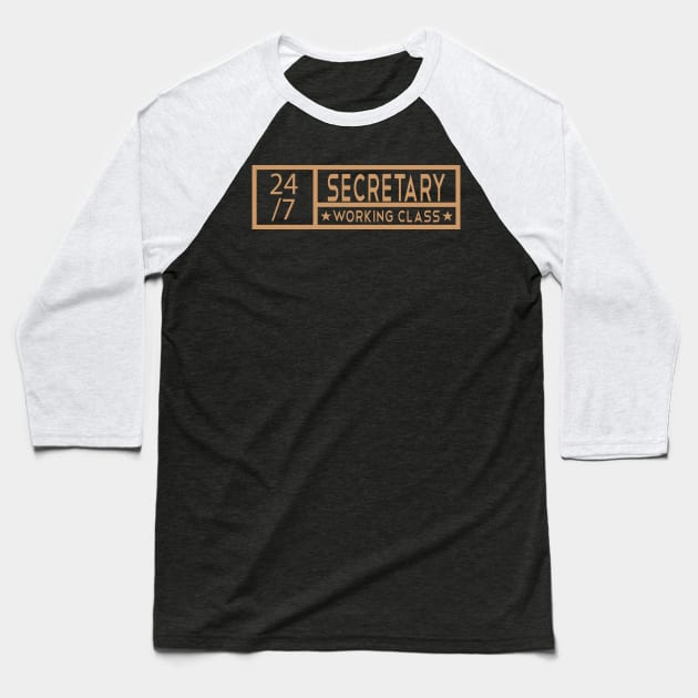 Secretary Job Tittle Baseball T-Shirt by Itulah Cinta